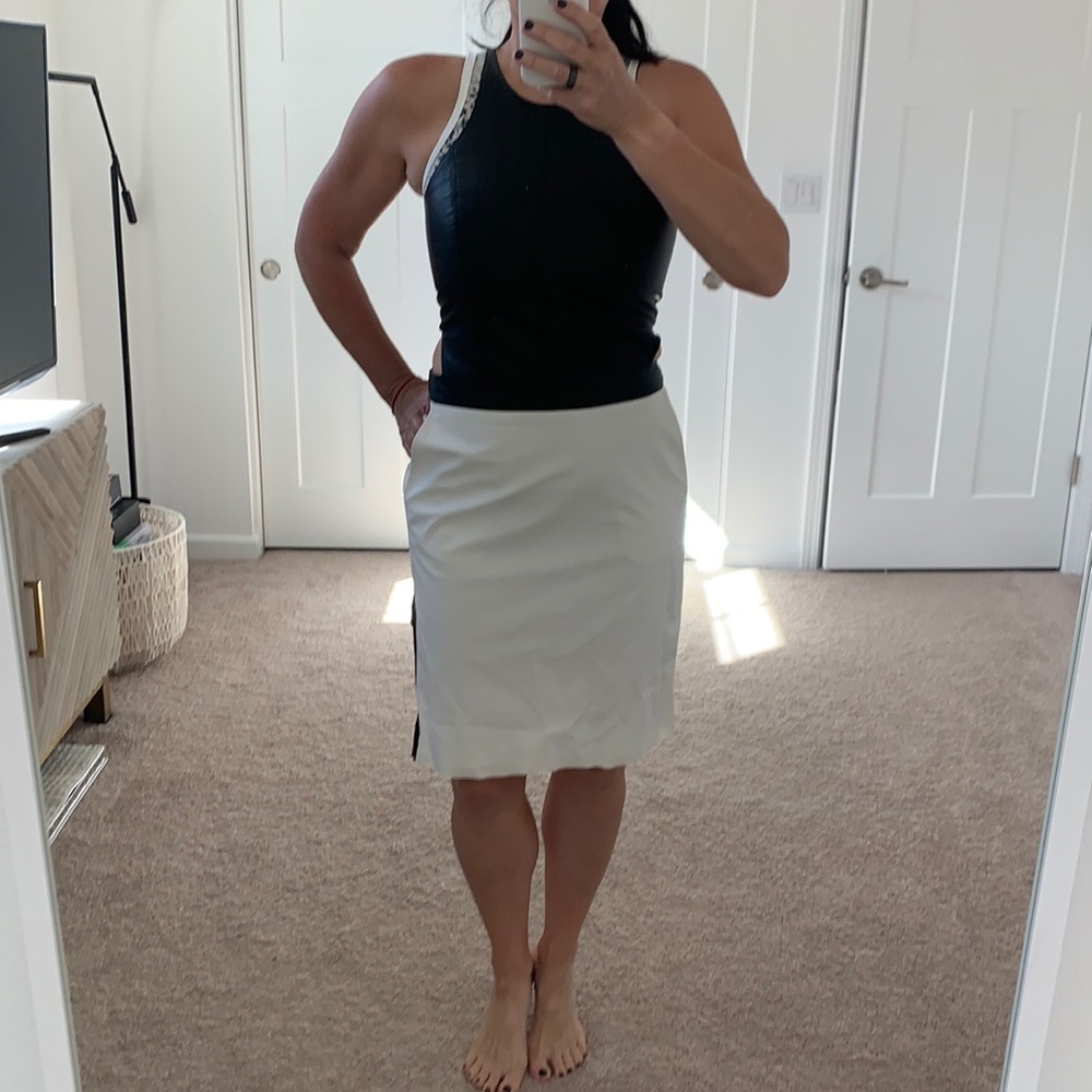 Helmet Lang leather upper dress size 6